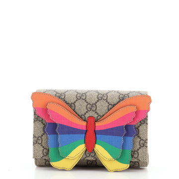 Gucci Children's Butterfly Belt Bag GG Coated Canvas