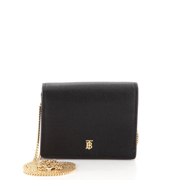 Burberry TB Wallet on Chain Leather Mini