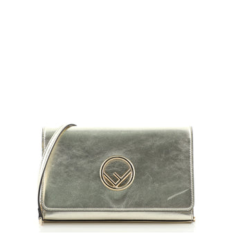Fendi Kan I F Wallet On Chain Clutch Leather