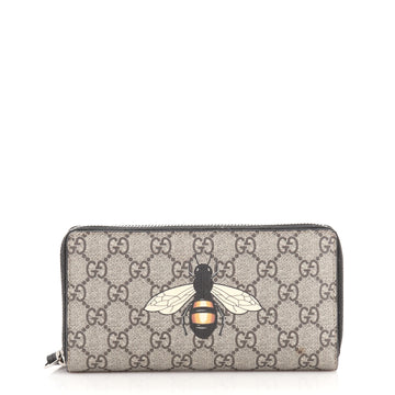 Gucci Zip Around Wallet Printed GG Coated Canvas