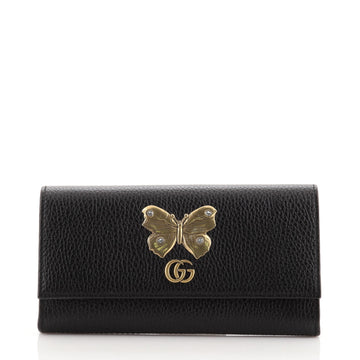 Gucci GG Marmont Continental Wallet Embellished Leather
