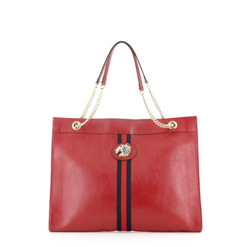 Gucci Rajah Chain Tote Leather Large