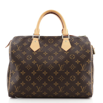 Louis Vuitton Speedy Handbag Monogram Canvas 30