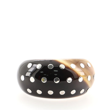 Hermes Cuff Bracelet Studded Buffalo Horn