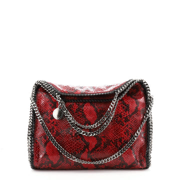 Stella McCartney Falabella Fold Over Bag Faux Python