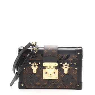 Louis Vuitton Petite Malle Handbag Monogram Canvas