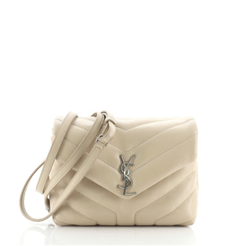 Saint Laurent LouLou Shoulder Bag Matelasse Chevron Leather Toy