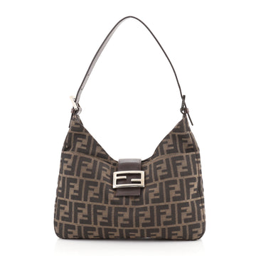 Fendi Vintage Shoulder Bag Zucca Canvas Medium