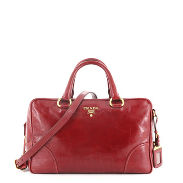 Prada Convertible Bauletto Bag Vitello Shine Medium