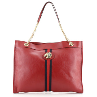 Gucci Rajah Chain Tote Leather Large