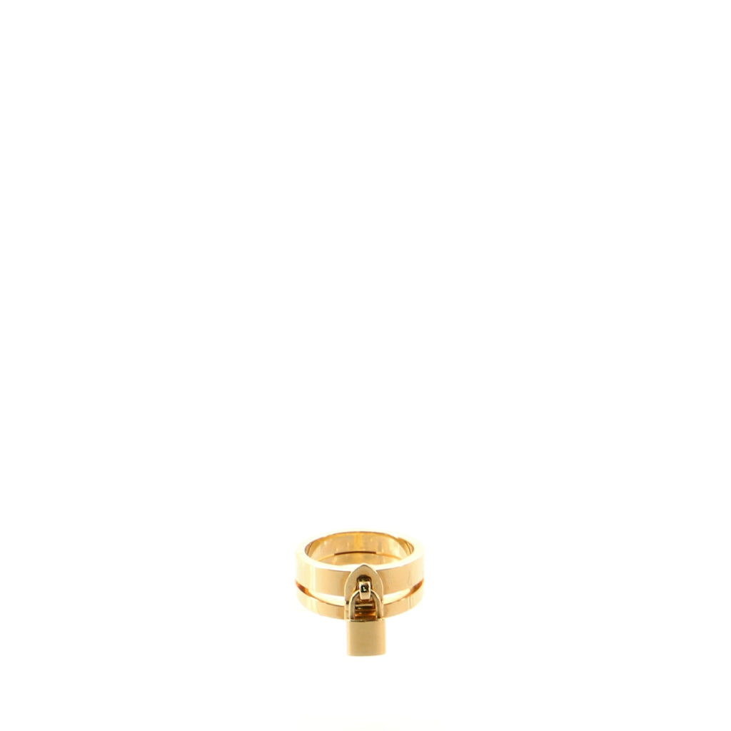 Louis Vuitton Lockit Ring 18 Karat Yellow Gold GM at 1stDibs