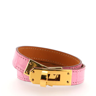 Hermes Kelly Double Tour Bracelet Matte Alligator
