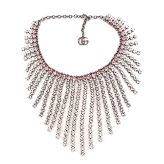 Gucci Fringe Collar Necklace Metal with Crystal