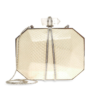 Marchesa Iris Python Box Clutch 