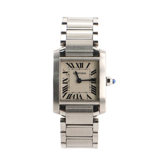Cartier Tank Francaise Quartz Watch Stainless Steel 20