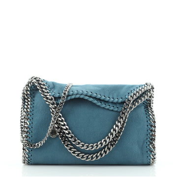 Stella McCartney Falabella Fold Over Crossbody Bag Shaggy Deer Mini