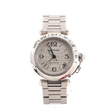 Cartier Pasha C GMT Automatic Watch Stainless Steel 35