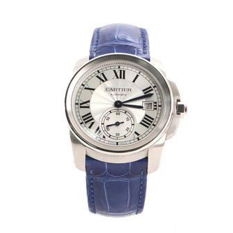 Cartier Calibre de Cartier Automatic Watch Stainless Steel and Alligator 38