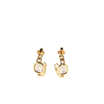 Louis Vuitton ID Chain Hoop Earrings Metal