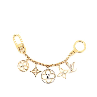 Louis Vuitton Flower Finesse Chain Bag Charm and Key Holder Crystal Strass and Metal