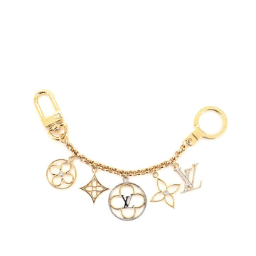 Louis Vuitton Flower Finesse Chain Bag Charm and Key Holder Crystal Strass and Metal