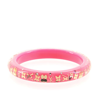 Louis Vuitton Inclusion Bangle Bracelet Resin with Crystals PM