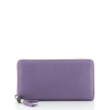Gucci Bamboo Zip Wallet Leather Long