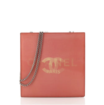 Chanel Vintage Holographic Chain Tote Vinyl Small