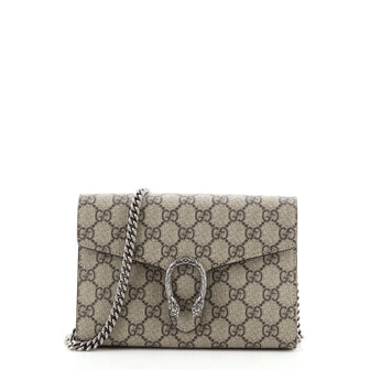 Gucci Dionysus Chain Wallet GG Coated Canvas Small