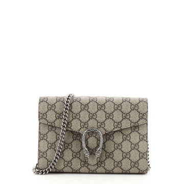 Gucci Dionysus Chain Wallet GG Coated Canvas Small
