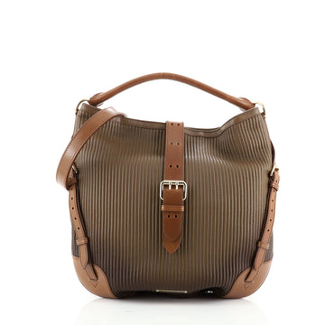 Burberry Dunloe Hobo Stitched Leather Large