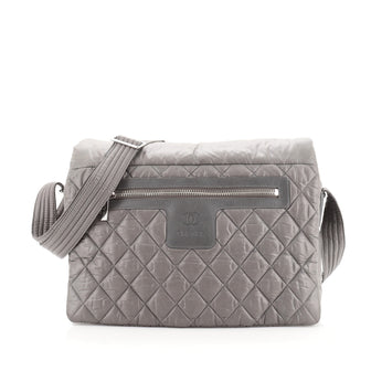 Chanel Coco Cocoon Messenger Bag Quilted Nylon Large