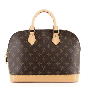 Louis Vuitton Vintage Alma Handbag Monogram Canvas PM