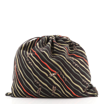Loewe Paula Drawstring Pouch Printed Canvas