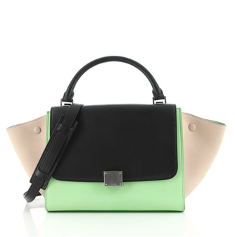 Celine Tricolor Trapeze Bag Leather Small