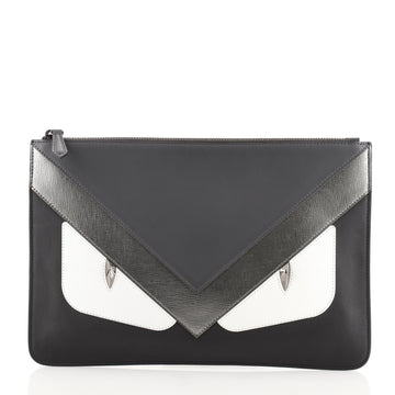 Fendi Monster Clutch Leather Medium