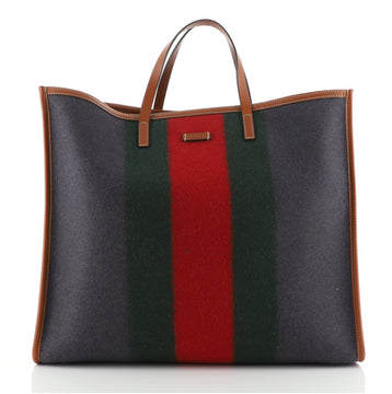 Gucci Web Shopping Tote Felt Large
