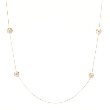 Cartier Amulette de Cartier 6 Talisman Necklace 18K Yellow Gold with Mother of Pearl and Diamond