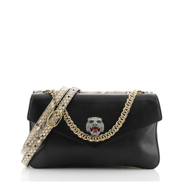 Gucci Thiara Double Shoulder Bag Python and Leather Medium