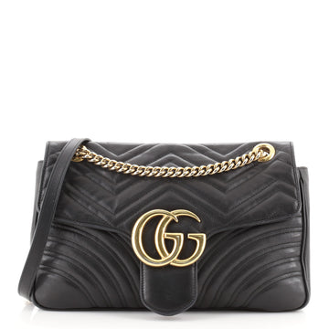 Gucci GG Marmont Flap Bag Matelasse Leather Medium