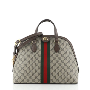 Gucci Ophidia Dome Top Handle Bag GG Coated Canvas Medium