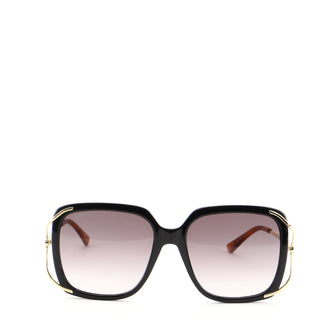 Gucci Square Sunglasses Acetate with Metal
