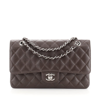 Chanel Classic Double Flap Bag Quilted Caviar Medium