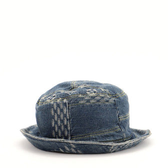 Louis Vuitton Nigo Sun Hat Limited Edition Giant Damier and Monogram Denim