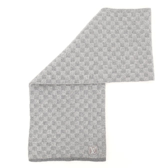 vuitton petit damier scarf grey