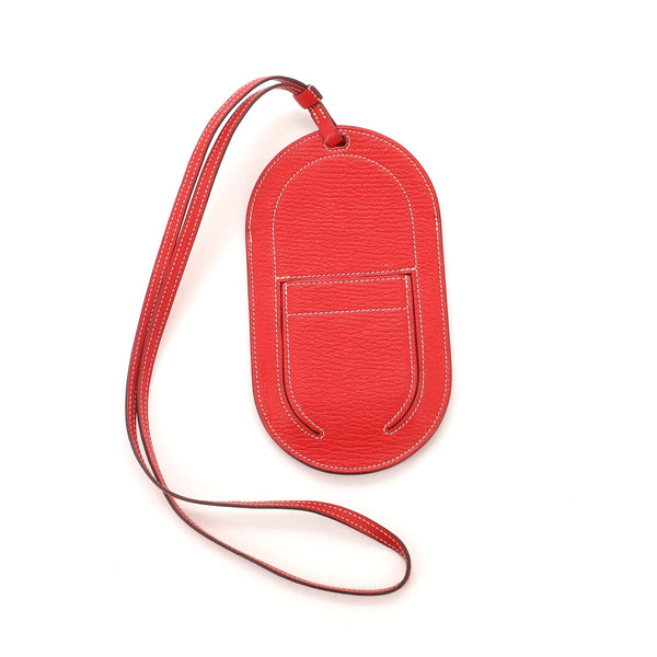 Hermes In-The-Loop Phone To Go Case Leather PM Red 68425110