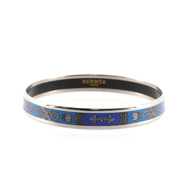 Hermes Bangle Bracelet Printed Enamel Narrow