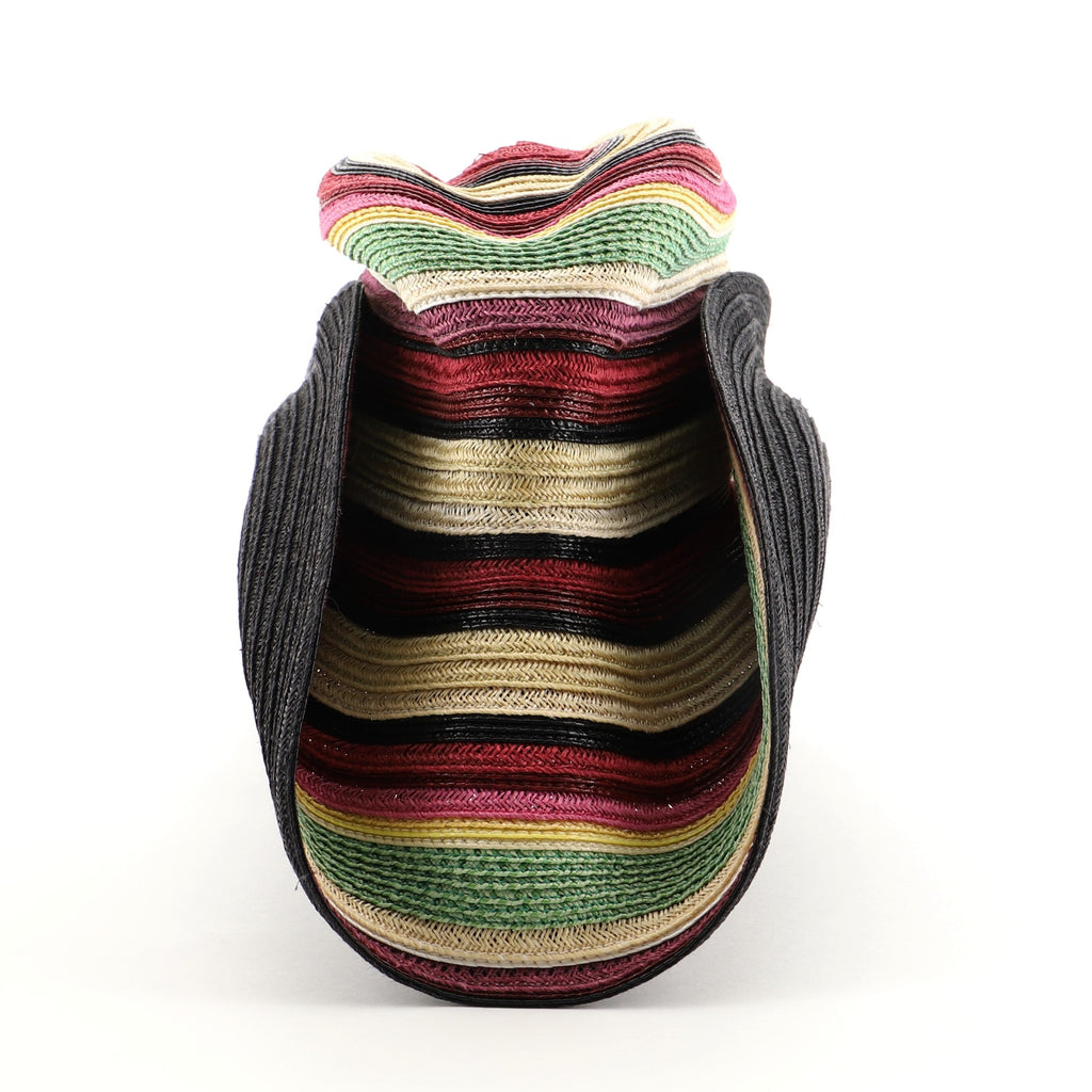 Hermes Cowboy Hat Striped Straw Large 68425 display picture 2