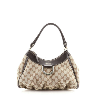 Gucci D Ring Hobo GG Canvas Small