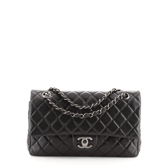 Chanel Vintage Classic Double Flap Bag Quilted Lambskin Small